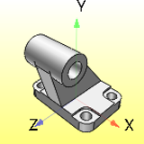 Pivot bracket with rigid bearing AB7 - 32-125